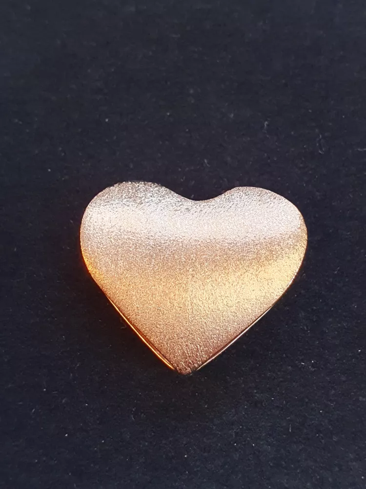 Hjärta matt/blank 18K 181238H