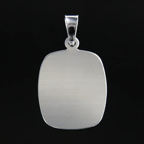 Gravyrbricka 18x15mm Silver