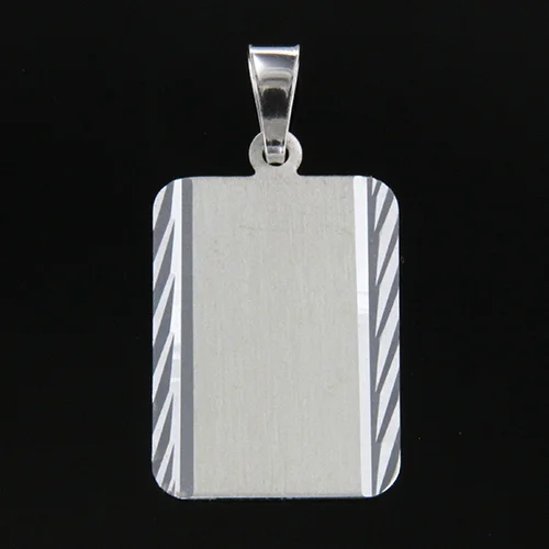 Gravyrbricka 13x19 facetterad Silver