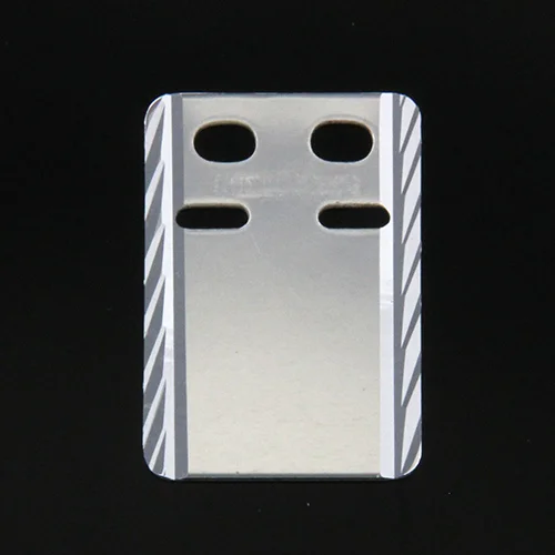 ID bricka 13x19mm facetterad Silver