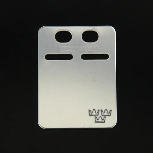 Gravyrbricka 16x22mm ID Silver
