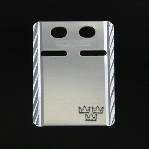 Gravyrbricka 17x23mm ID facetterad Silver