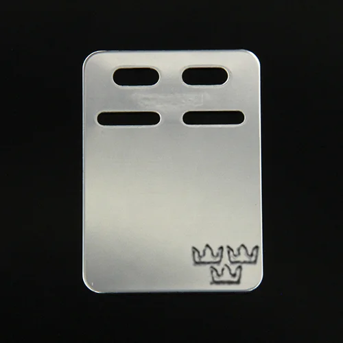 ID-bricka 19x27mm Silver