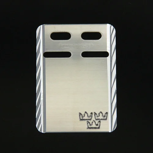 ID-bricka 19x27mm facetterad Silver