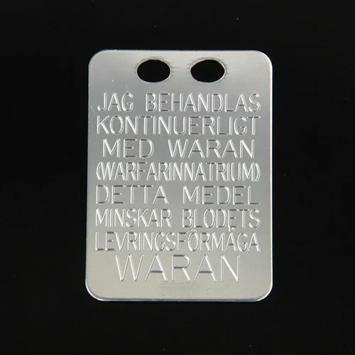 Waranbricka 19*27mm silver