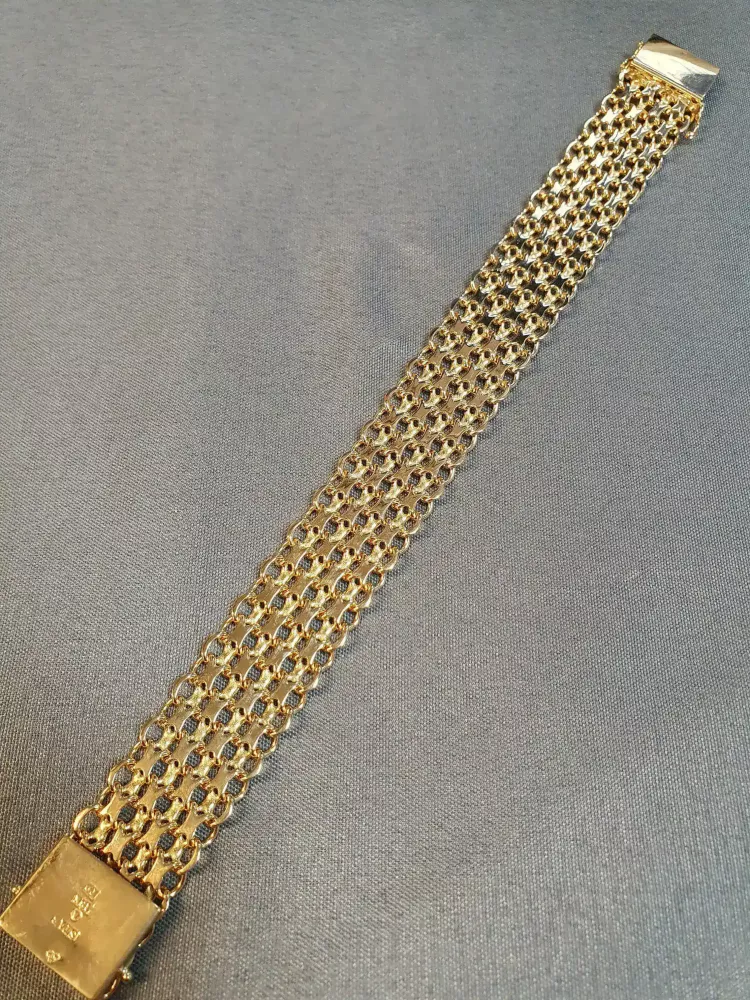X-länk armband fyrradigt 19cm 41,3gr 18K