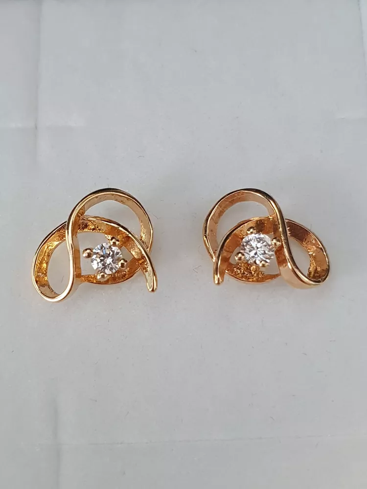Örhänge m cz 18K 180697Ö