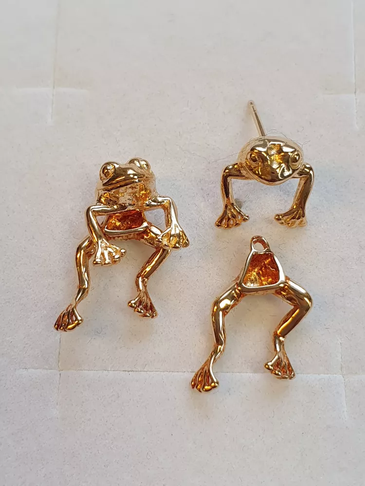 Örhänge groda fasta 18K 180757Ö