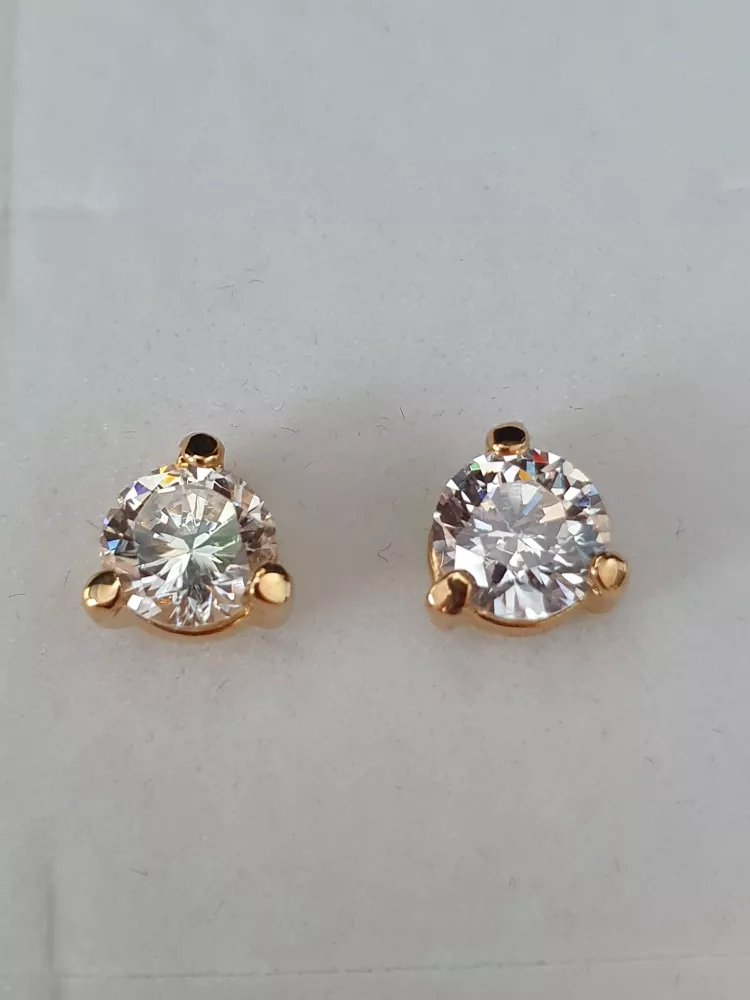 Örhänge 7mm cz 18K 180758Ö