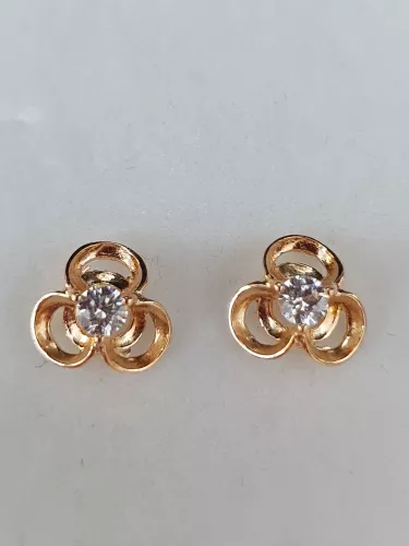 Blomma Örhänge m cz 18K 180766Ö