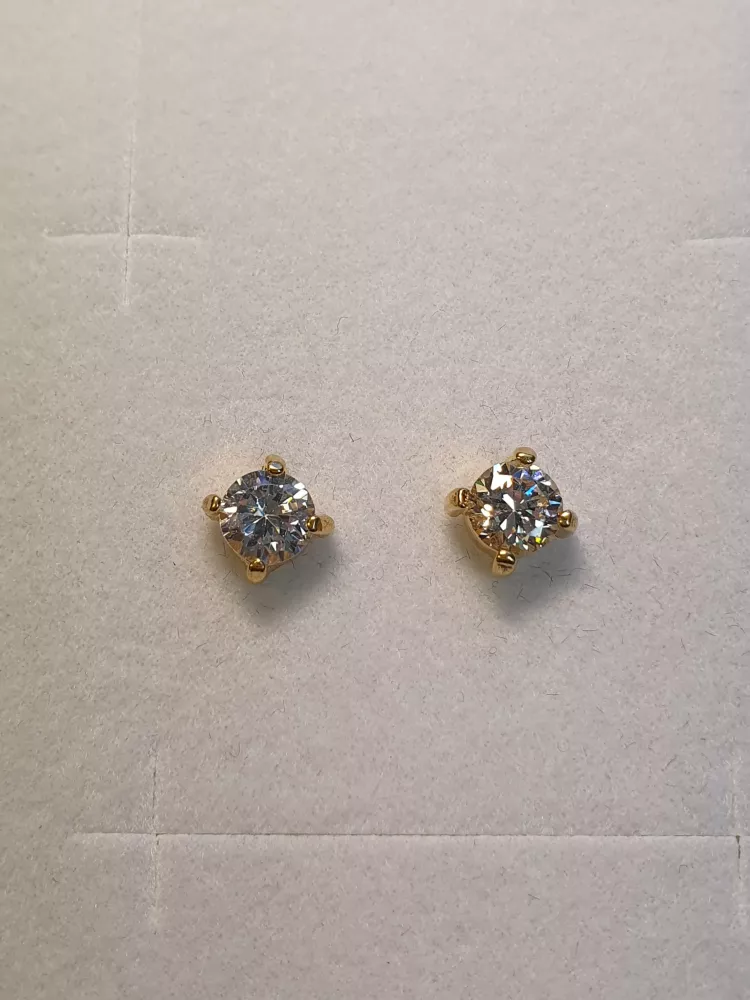 Örhänge 5mm cz sten 18K 180815Ö