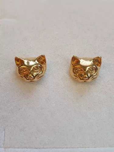 Örhänge katt fasta 18K 180861Ö