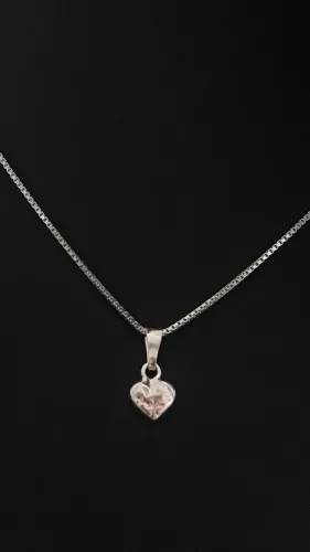 Mönstrat hjärta silver 9250027H