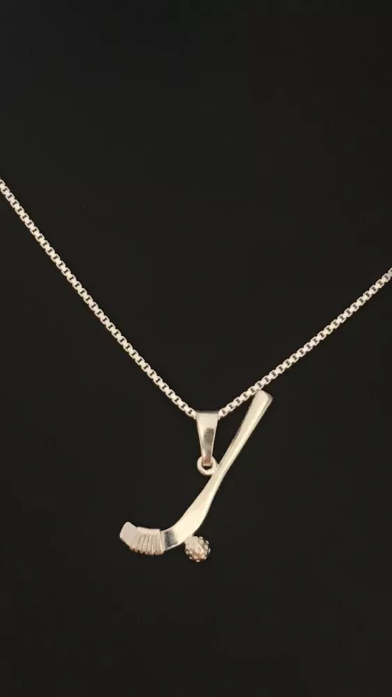 Bandyklubba med boll silver 9250181H