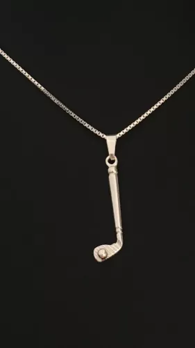 Golfklubba med boll silver 9250182H