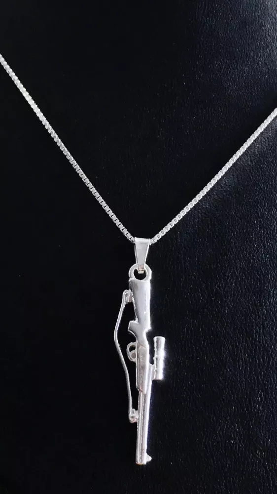 Gevär med kikarsikte silver 9250370H