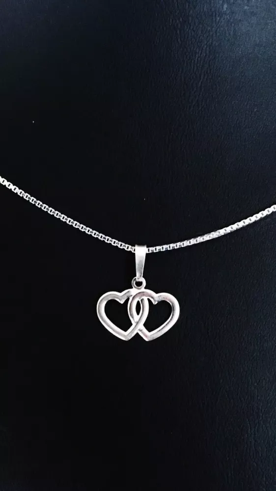 Dubbelhjärta silver 9250542H