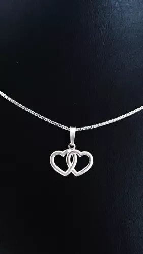 Dubbelhjärta silver 9250542H