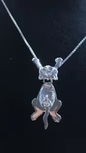 Katt med tre lösa delar silver 9250806H