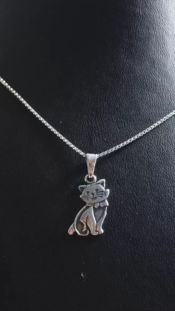 Katt sittande silver 9250889H