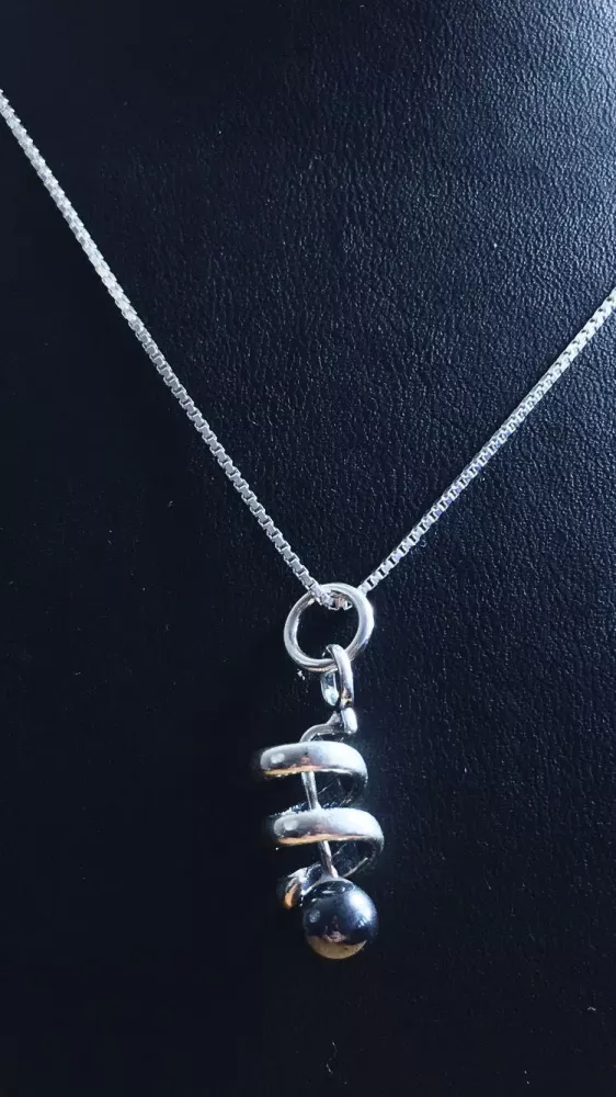 Spiral med hematit silver 9250929H
