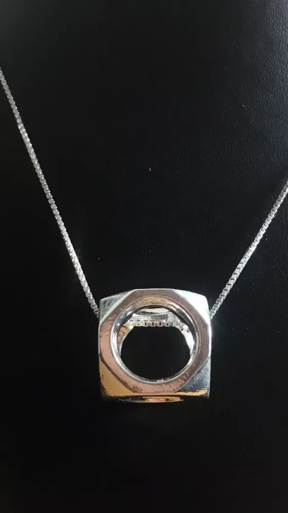 Ihålig tärning - stor silver 9251488H