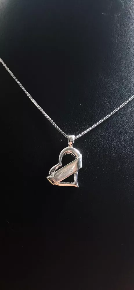 Hjärta med band silver 9251595H