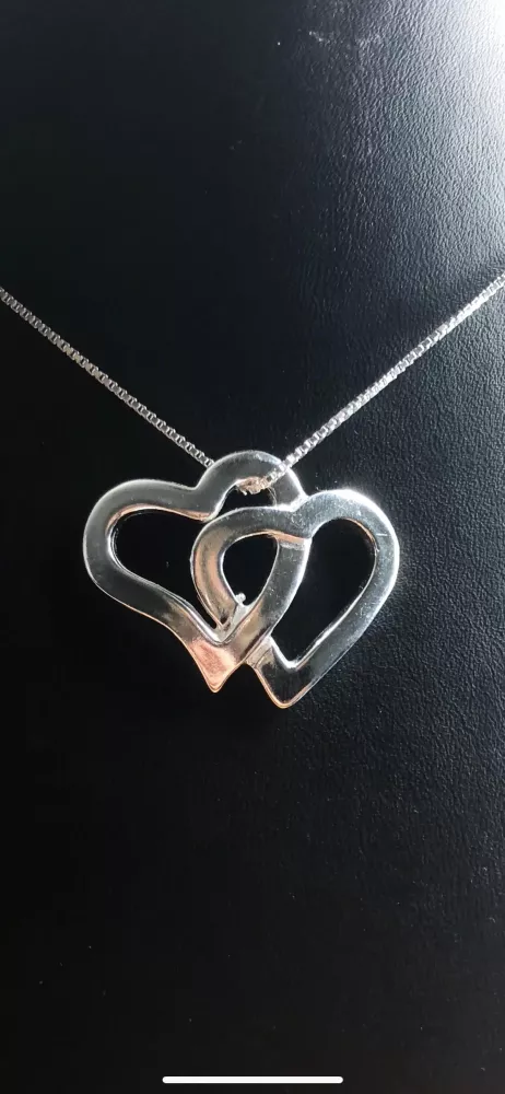 Dubbelhjärta silver 9251620H