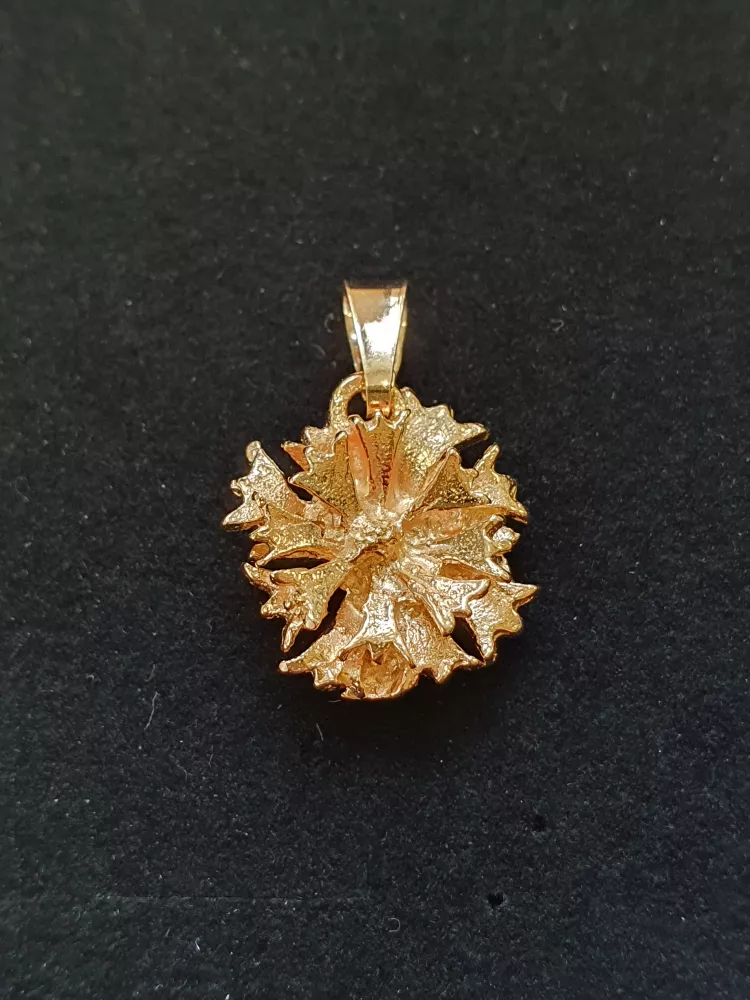 Blåklint hänge stor 18K