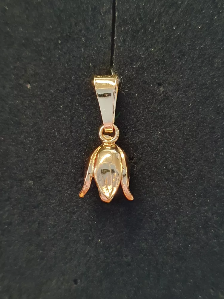 Blåklocka hänge mini 18K