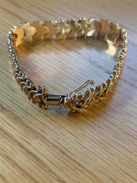 Armband fantasi 19,5cm 17,1gr 18K