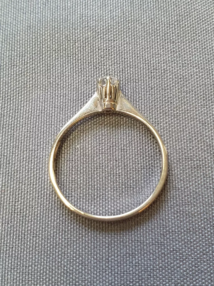 Ring m diamant 57,0 2,2gr 18Kvg