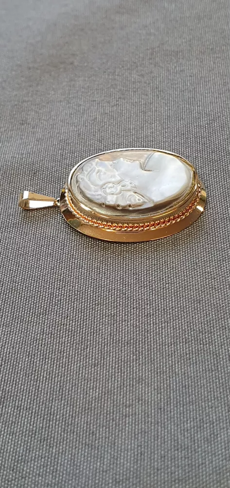 Camésmycke hänge/brosch 4,2gr 18K
