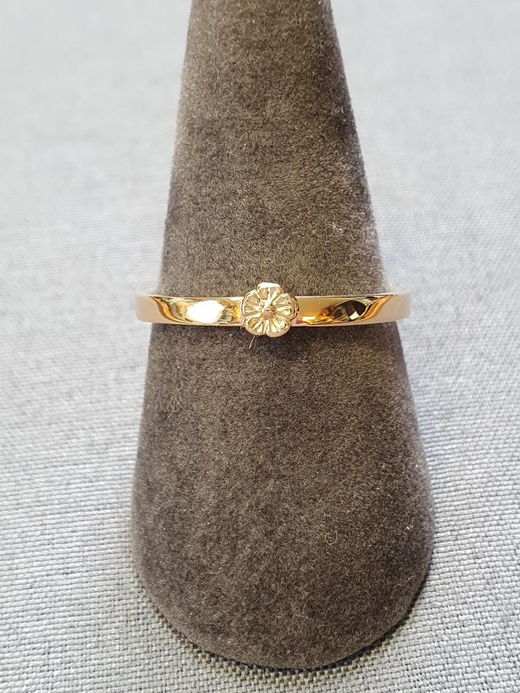 Ring med blomma 18K 180825-1R