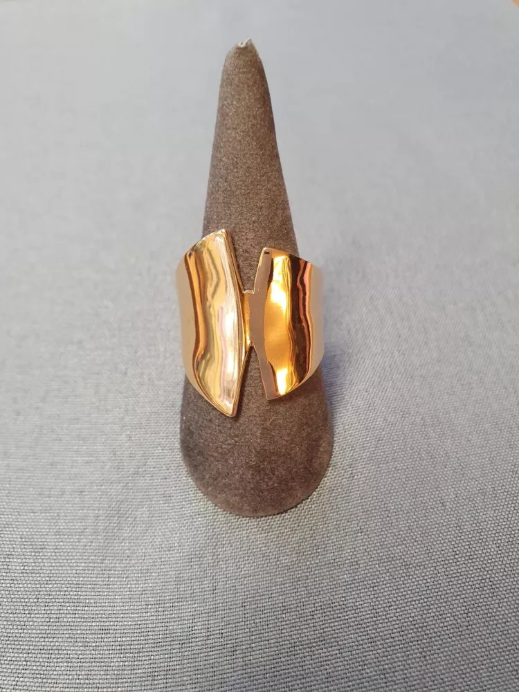 Guldring bred, blank 18K 180802R