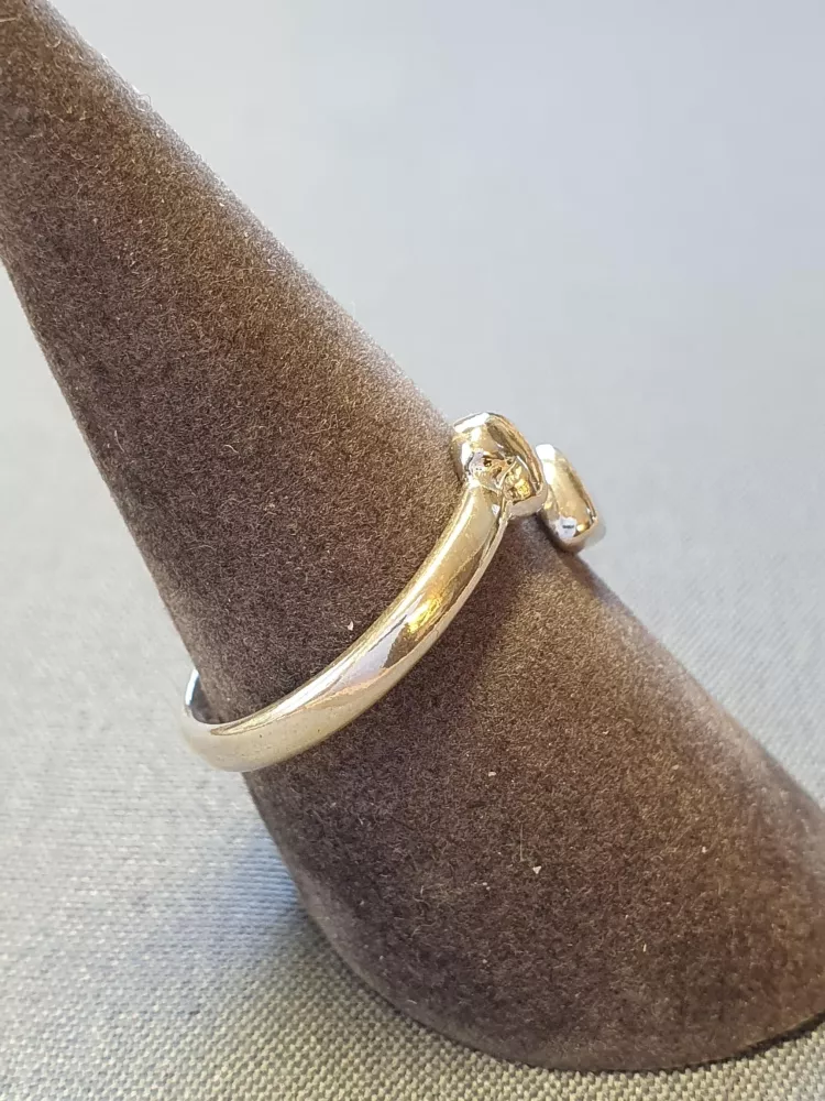 Silverring med två hjärtan 9250415R