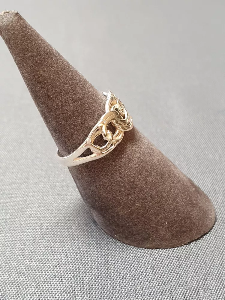 Silver bismarck ring 9250392R