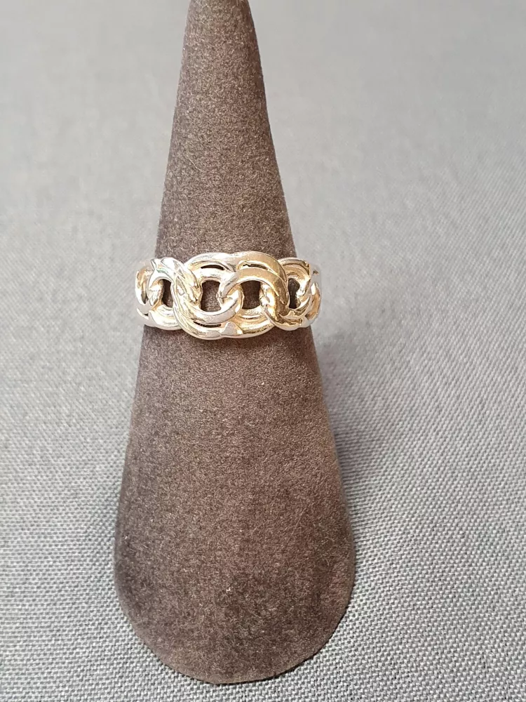 Silver bismarck ring 9250392R