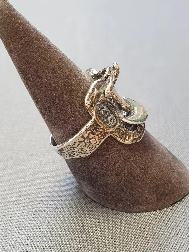 Ring m cowboy sadel oxiderad 9250724R