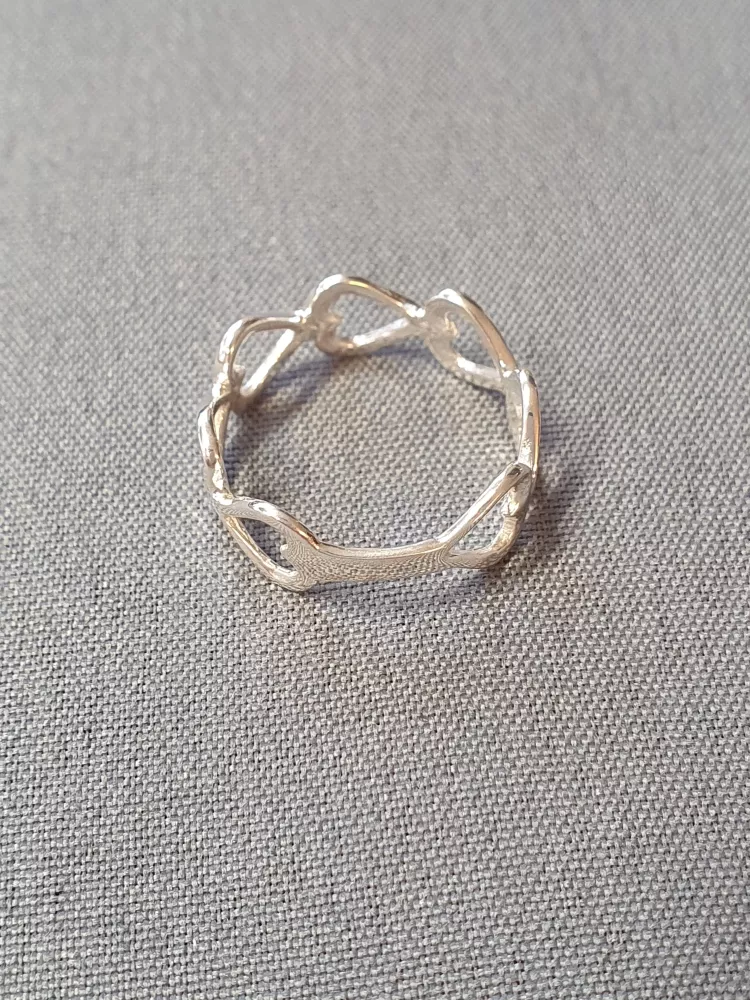 Silverring med hjärtan 9250007R