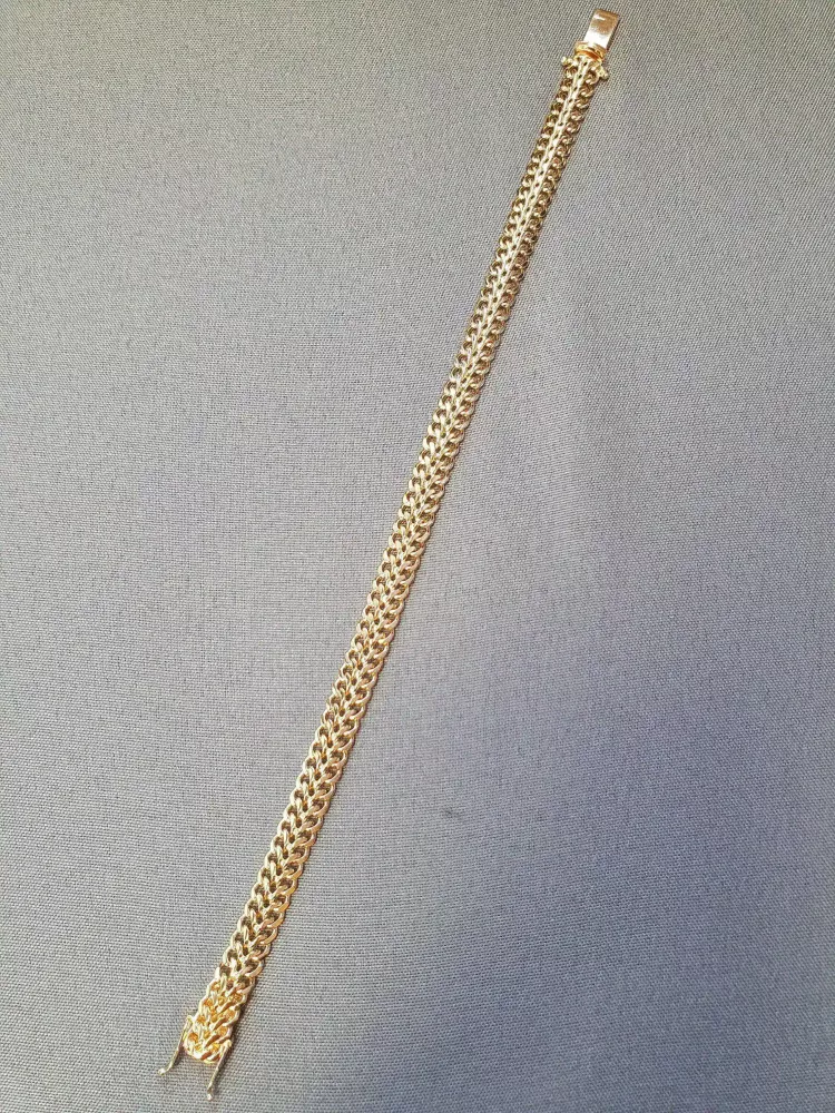 Fiskben armband, kupad 19cm 15gr 18K
