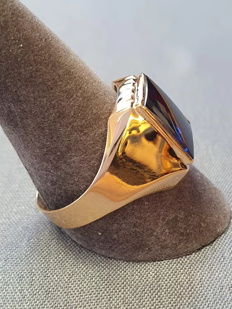 Klackring m blåsten 60,0 4,4gr 18K