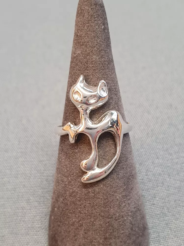 Silverring katt 9250599R