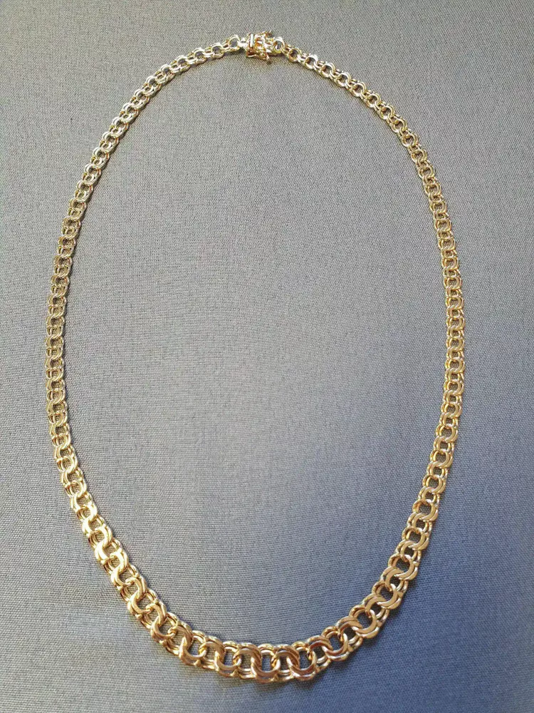 Bismarck halsband doserat 44,5cm 22,3gr 18K
