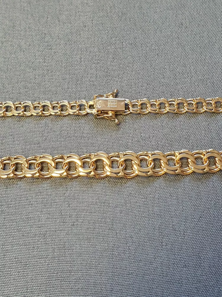 Bismarck halsband doserat 44,5cm 22,3gr 18K