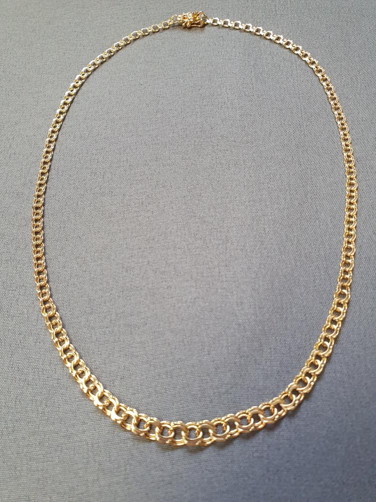 Bismarck halsband doserat 42,5cm 13,4gr 18K