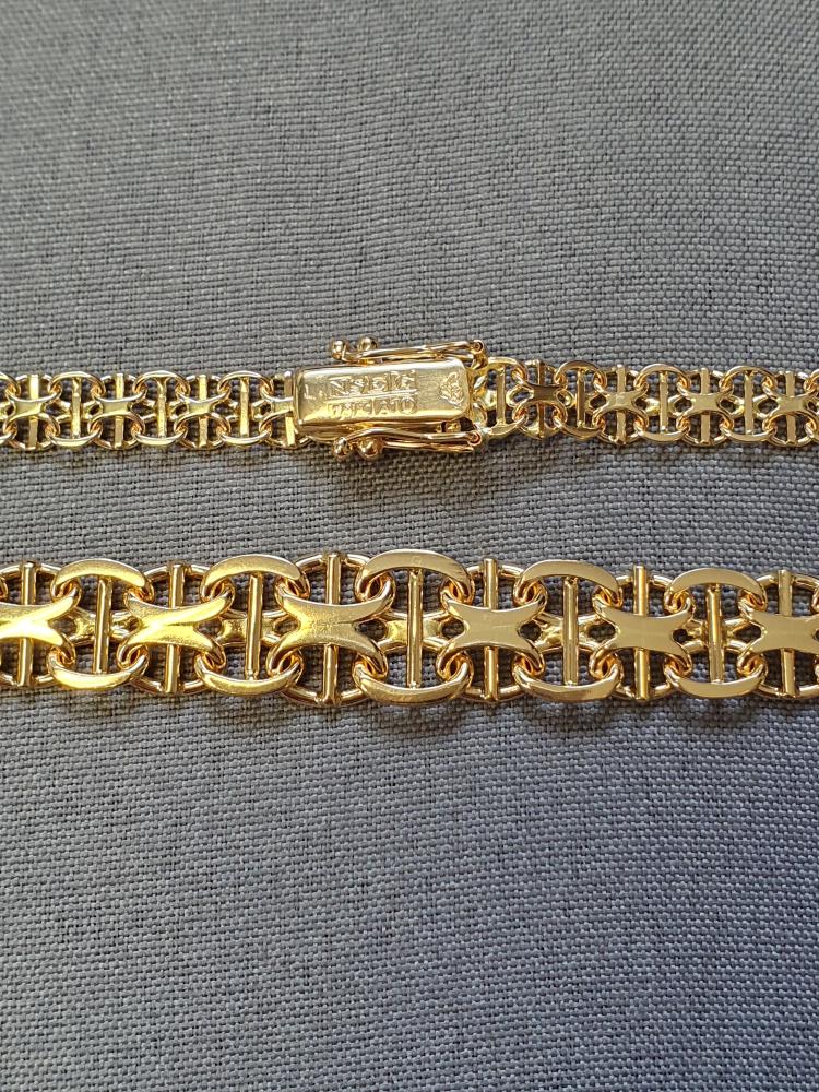 X-länk halsband doserat 41cm 23,0gr 18K
