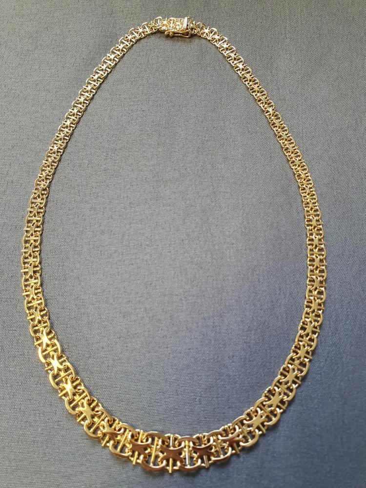X-länk halsband doserat 41cm 23,0gr 18K