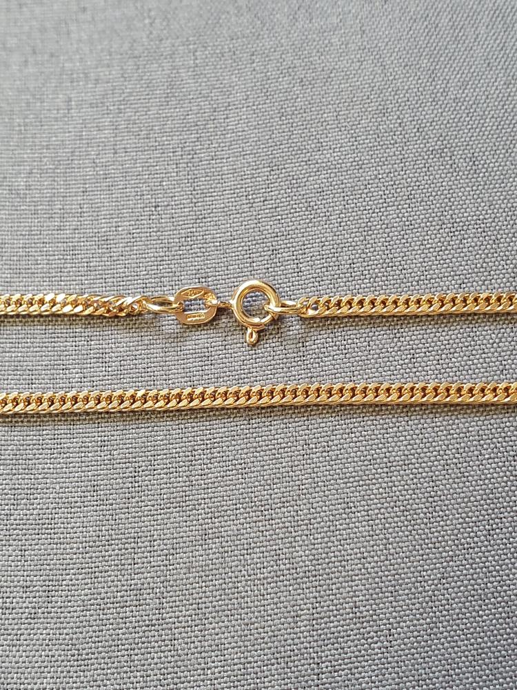 Dubbelpansar kedja 42,5cm 8,1gr 18K