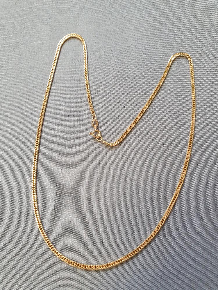Dubbelpansar kedja 42,5cm 8,1gr 18K